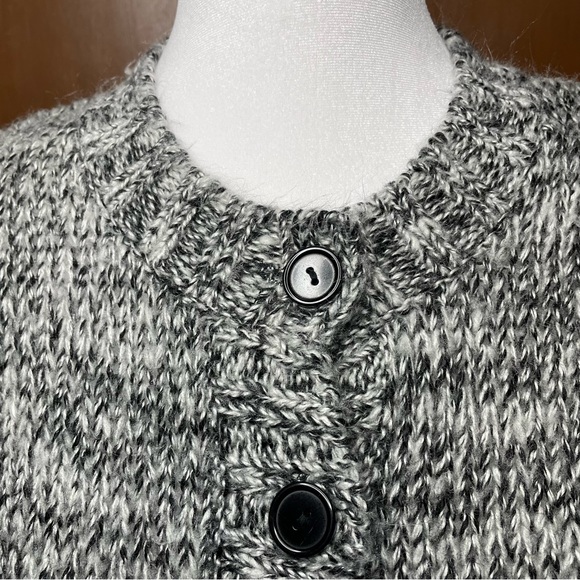 Cignal Women’s Marled Button Front Chunky Knit Wool Blend Cardigan Sweater Sz M - Picture 9 of 10